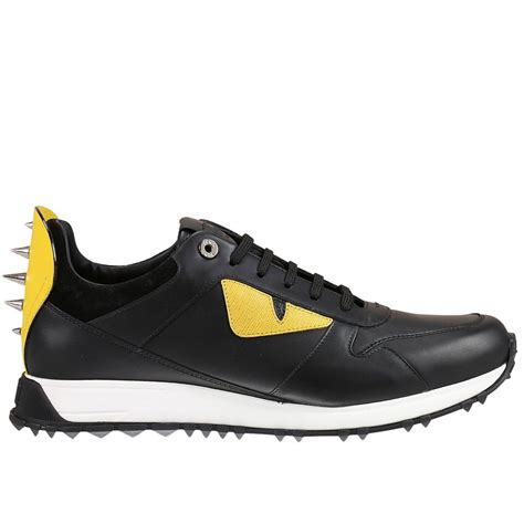 fendi black sneaker|Fendi monster black sneakers men.